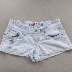 Hydraulic jean shorts
